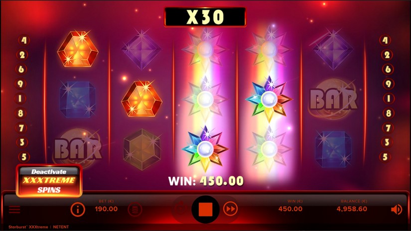 Starburst XXXtreme Slot Gameplay